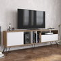 Hanah Home Soporte para TV Mistico (180) Nogal, Blanco y Negro